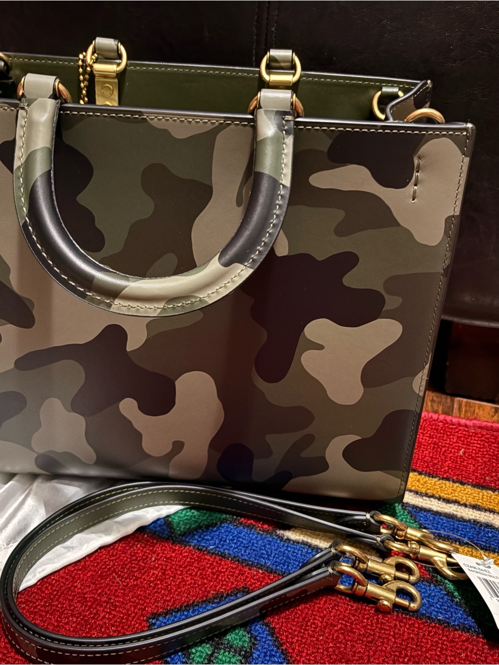 Coach Camo Print Rogue NWT limited printout of stock